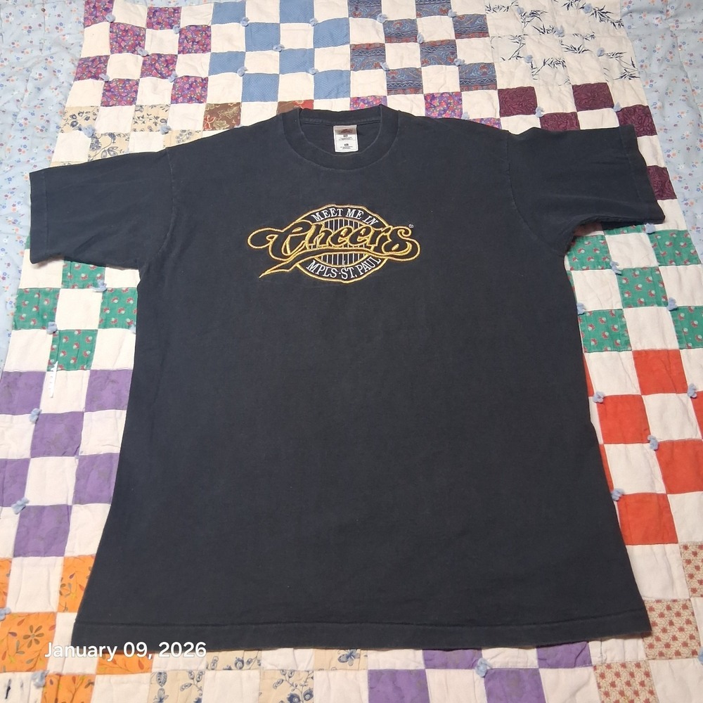 Vintage Cheers Meet Me in MPLS St.‎ Paul Embroidered Single Stitch T Shirt XL
